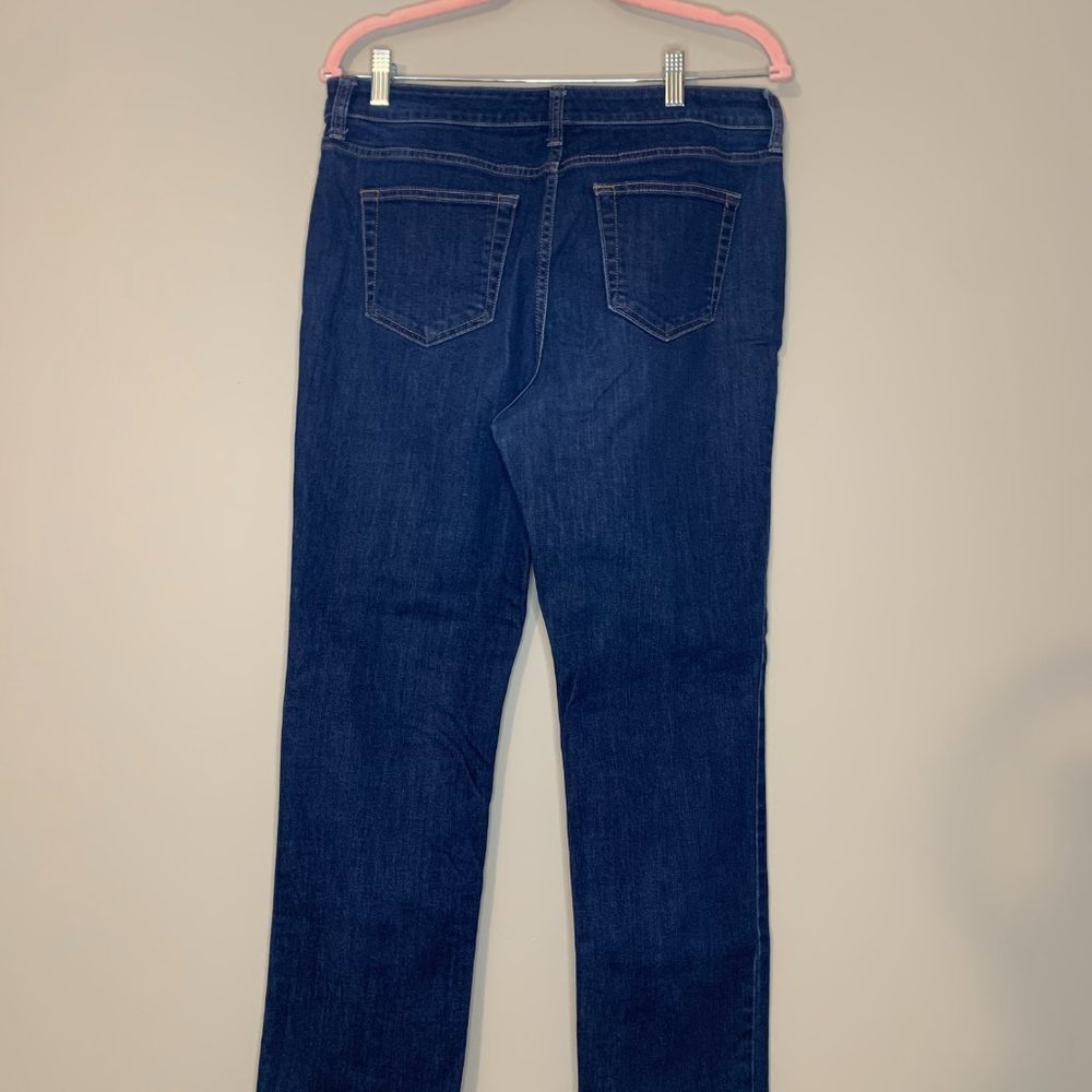 St. John's Bay Straight Leg Denim Jeans Size 10 #2 - Picture 2 of 3